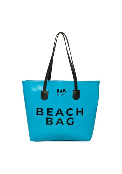 Bagmori Beach Bag Baskılı Plaj Çantası Mavi