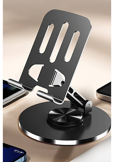 Katlanabilir Ve Ayarlanabilir Metal Telefon Tutucu Stand 360 Döne