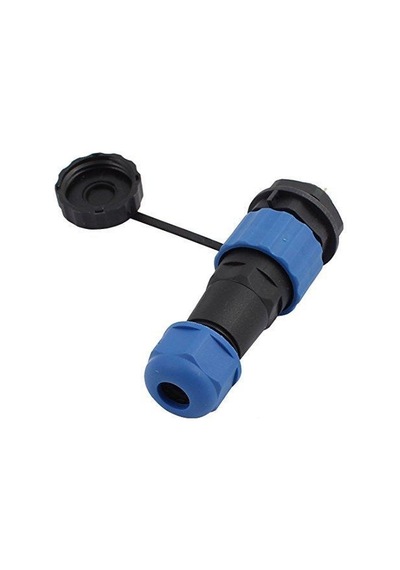 Sd16 2 Pin 16Mm Su Geçirmez Konnektör Takımı - Panel Tipi