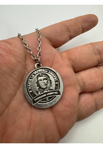Che Guevara Madalyon Figürlü Unisex Kolye Özgürlük, Cesaret Ve Devrim Ruhu Simgesi Çok renkli