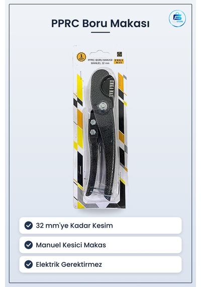 Pprc Boru Makası Manuel 32 Mm Kesici Makas Banyo Tesisat Hassas K