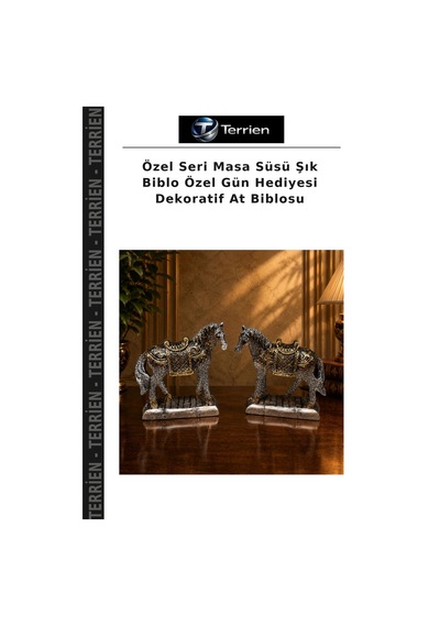 Özel Seri Masa Süsü Şık Biblo Özel Gün Hediyesi Dekoratif At Biblosu