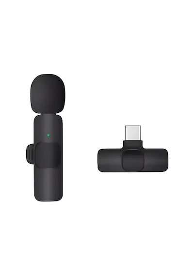 Type C Çıkışlı Xiaomi İphone Uyumlu Wireless Microphone Kablosuz Yaka Mikrofonu Video Youtube Tikto