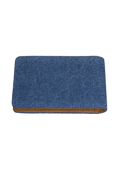 Zippo Deri - Denim Cüzdan Mavi