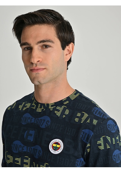 Fenerium Erkek Trıbun Fenerbahçe Pattern Tshır Fb Laci Yeni