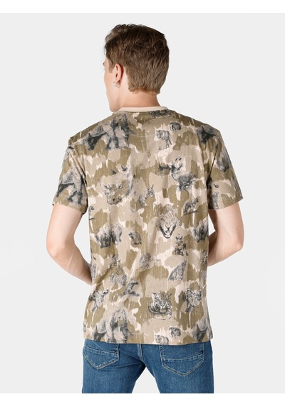 Colin's Colins Bej Erkek Tshirt K.Kol 001