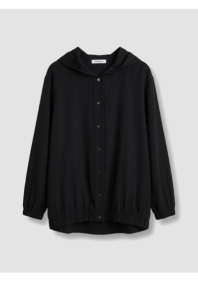 Lcw Everyday Siyah Kapüşonlu Kadın Tunik