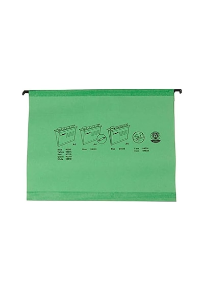 Esselte Klasik Askılı Dosya, A4, Yeşil, 25&apos Li Paket, Sekmeler Dahil, 90318 0.75 LT - 2.5 LT - 12 KG Esselte Klasik Askılı Dosya, A4, Yeşil, 25&apos Li Paket, Sekmeler Dahil, 90318 0.75 LT - 2.5 LT - 12 KG