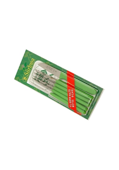 Sürbisa 61007 Sürmene Meyve Bıçağı 6'lı 7.5 CM Siyah