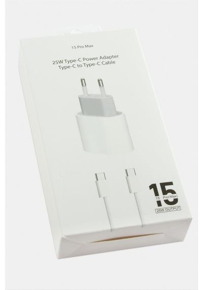 25w Apple iPhone Uyumlu 15 Pro Max Type C Şarj Aleti
