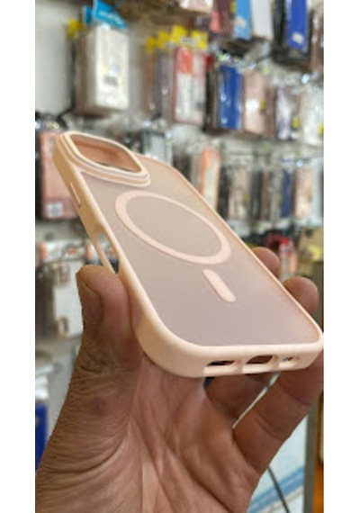 Apple iPhone Uyumlu  16 Kamera Korumalı Mat Magsafe Wireless Şarj Destekli Renkli 45653