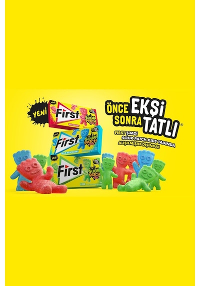 First Spk Ahududu Aromalı Sakız 27 Gr - 12 Adet