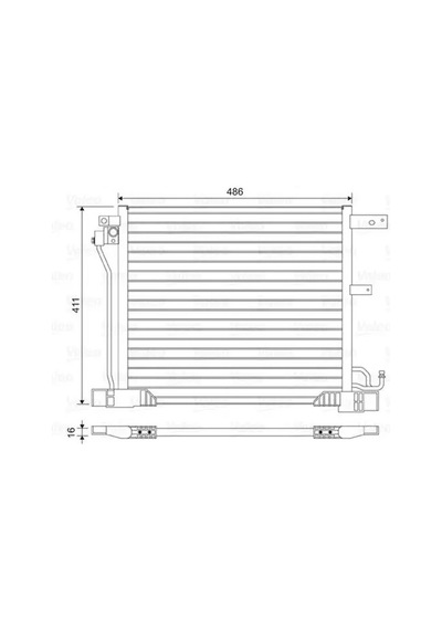 Valeo 814454 Klima Radyatoru 921003dd0a 921103dd0a
