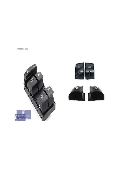 Audi A3 A6 Q7 Cam Açma Düğme Butonu 4 Lü Set