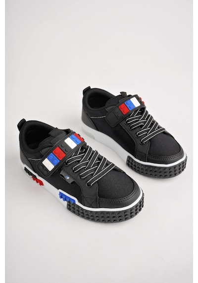 Muggo Sonic Garantili Legolu Bağcıklı Ve Cırtlı Ortopedik Çocuk Sneaker Spor Ayakkabı 001