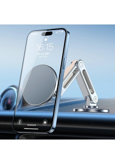 Ally Lf-256 Alüminyum Araç İçi Torpido Üstü Manyetik Telefon Tutucu- 5775 Gri