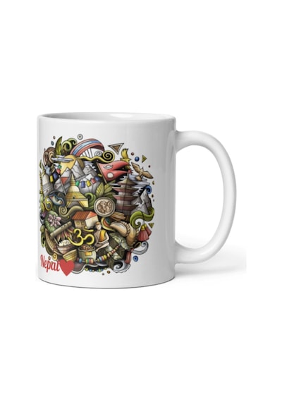 Nepal Kupa Bardak 2 Adet Seyahat Hatıra Nepal Mug