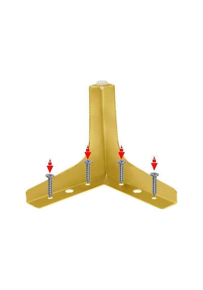 15 Cm Modern Model Gold Metal Mobilya, Dolap, Koltuk, Tv Ünitesi Ayakları 4 Adet -robot Süpürge Gold 15 Cm.