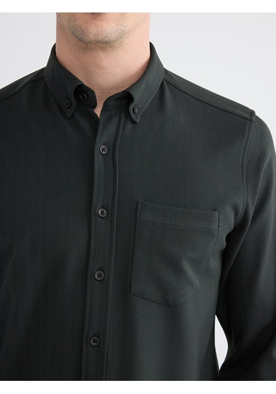Lcwaıkıkı Classic Yeşil Regular Fit Erkek Gömlek
