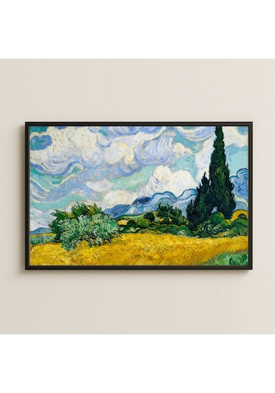 Van Gogh Selvi Ağaçlı Buğday Tarlası Uv Pvc Tablo