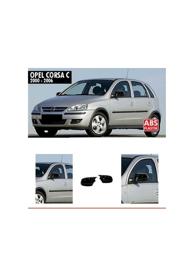 Opel Corsa C Uyumlu Batman Yarasa Ayna Kapağı Piano Black 2000-2006