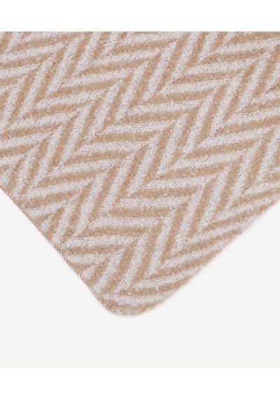 Yargıcı Geometrik Desenli Atkı 25kksl1004x 018 Kahverengi