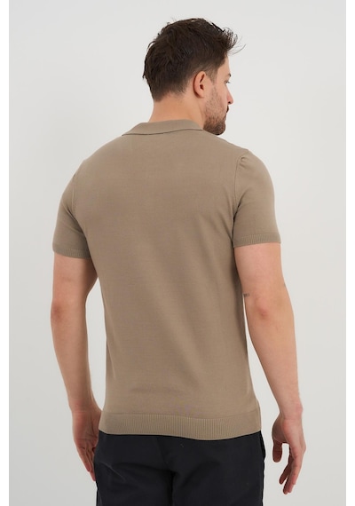 Alexander Gardi Alexandergardı Polo Yaka Düğmeli Triko T-shirt 50024 Bej