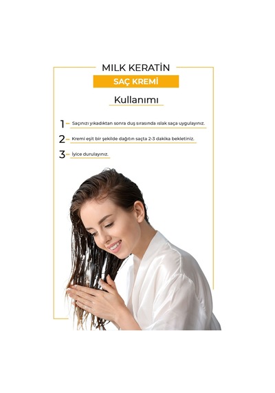 Morfose Milk Therapy Keratin Saç Bakım Kremi 1000 Ml - Saç Dökülmesi Önleyici, Besleyici, Koruyucu Etki