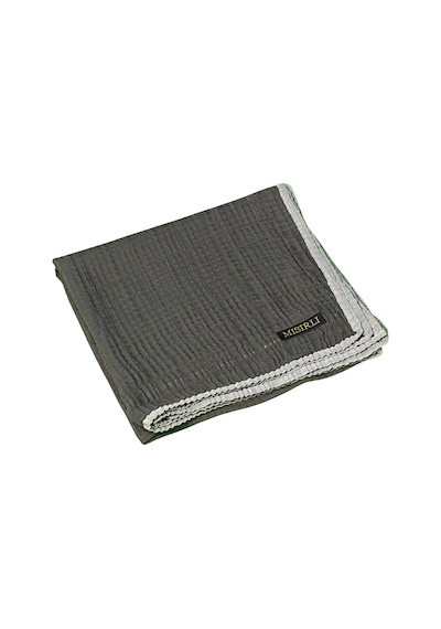 Mim Eşarp Mısırlı Eşarpları Biyeli Müslin Düz Renk Eşarp 100x100cm Koyu Gri