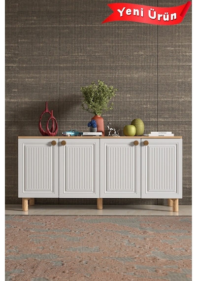 Bohem Konsol Mdf Kapak Beyaz