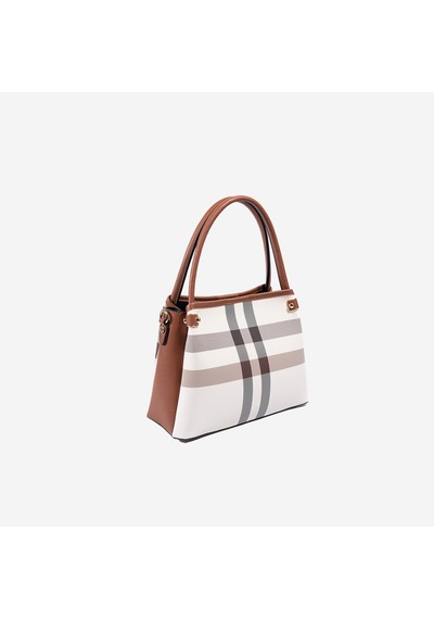 Kadın Silver & Polo Sp1254-mk48 Sılver Polo El Çantası Krem-taba Krem  -  Taba