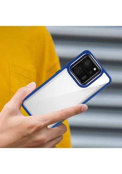 Xiaomi Mi 13t Kılıf Zore Flora Kapak Mavi