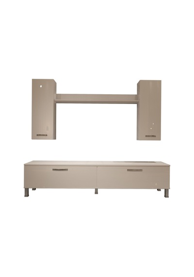 Decoraktiv Eko 7 Slm Std Krom Ayaklı Tv Ünitesi Tv Sehpası Beyaz