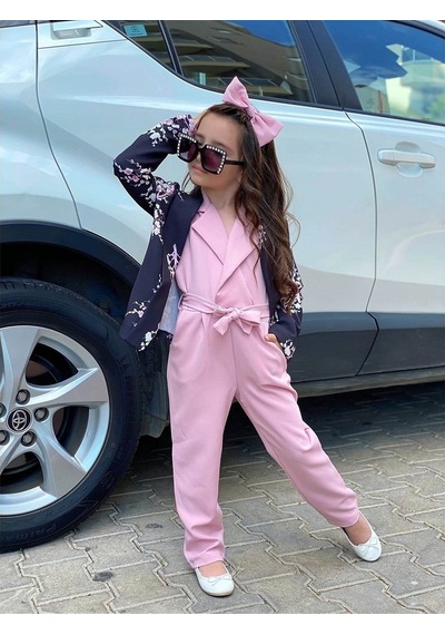 Quzucuk Kids Kız Çocuk Ceketli Tulumlu Takım (461388010) Çok Renkli