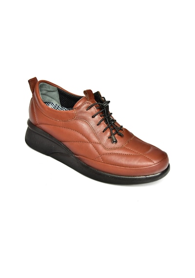 Fox Shoesp555193203 Taba Hakiki Deri Comfort Ortopedik Taban Kadın Ayakkabı Taba