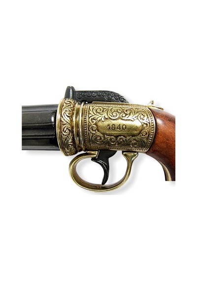 Denix 6 Barrels Pepper-Box Revolver. England 1840
