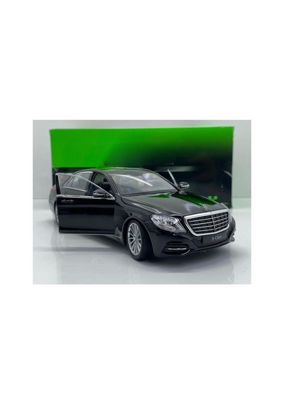 Mercedes-benz S-class 1:24 Siyah Diecast Metal Model Araba Kapıları Açılabilir Çok Renkli