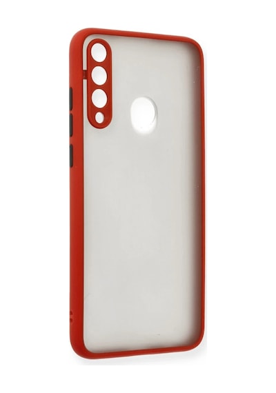 Huawei Y6p Uyumlu Kılıf Montreal Silikon Kapak - Kırmızı