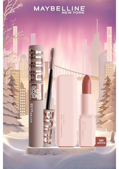 Maybelline New York Lash Sensational Body Maskara + Serum Etkili Hyalüronik Asit Ve Besleyici Yağ İçeren Ruj 101