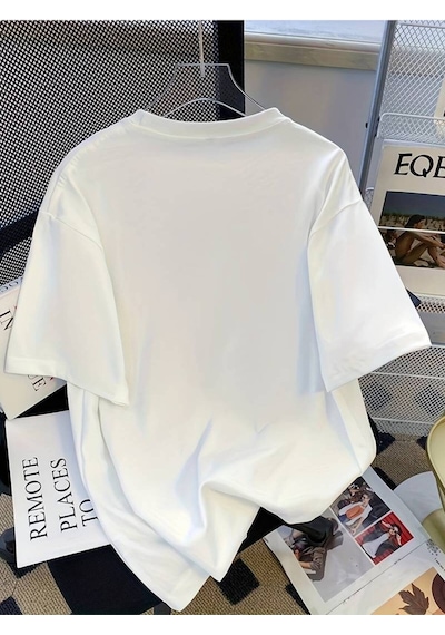 Noıssey Beyaz Erkek Oversize Yazılı Baskılı Kısa Kollu Oversize Pinterest