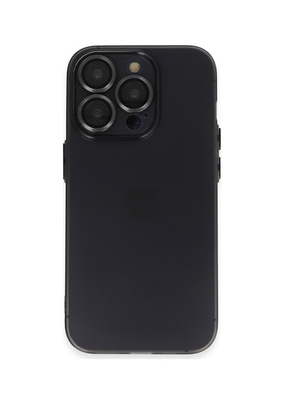 Apple iPhone Uyumlu  13 Pro Kılıf Luko Lens Silikon -  Siyah