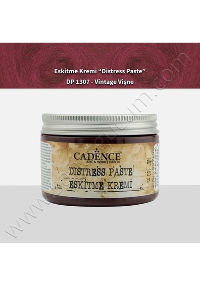 Cadence Distress Paste Eskitme Kremi 150 Ml. Vintage Vişne