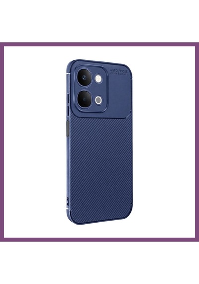 Twin Store Vivo Y31d Auto Focus Karbon Kapak - Lacivert Bzstwın