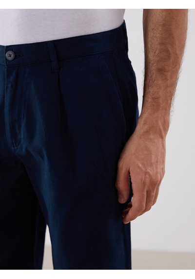 Lcwaıkıkı Classic Lacivert Rahat Kalıp Gabardin Erkek Bermuda Şort