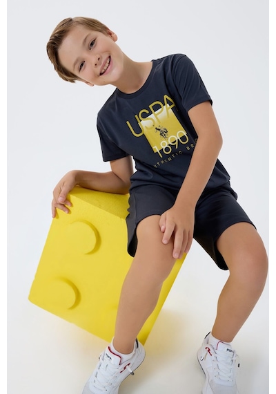 U.s. Polo Assn. Erkek Çocuk Siyah Bermuda Takım 5274-49791 Siyah