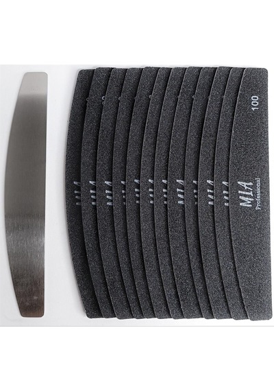 Mia Professional Kıvrımlı Çelik Taban + 6 Lı Yedek Törpü Grit 100