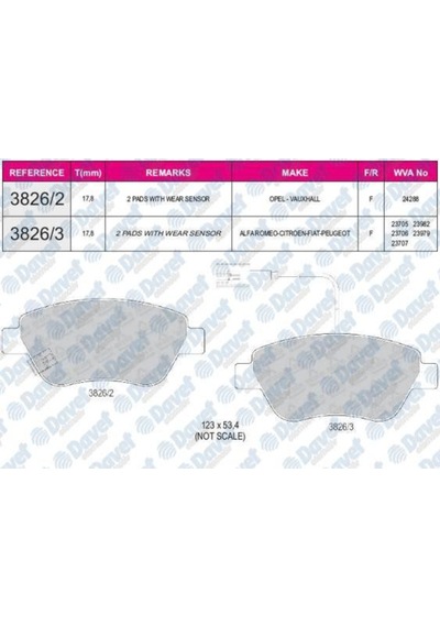 Fren Balatasi On Cift Fisli Fiat-Fiorino 1.3 Multijet Kucuk Tip 504618923