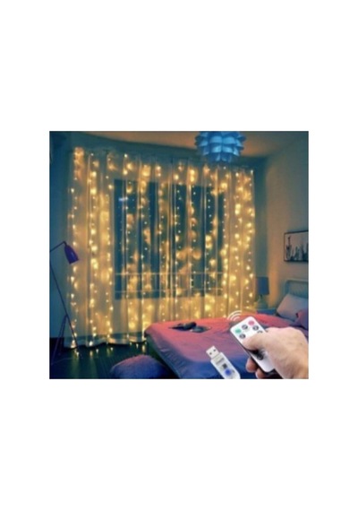 Led Kumandalı 8 Ayrı Moda Sahip Perde Led Peri Led Usb 3 Metre33 Gün Işığı