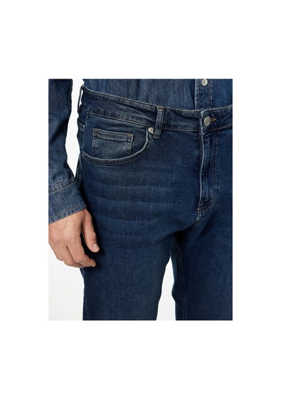 Koton Normal Bel 5 Cepli Slim Fit Jean Pantolon - Brad Jean Aw 25 Koyu İndigo