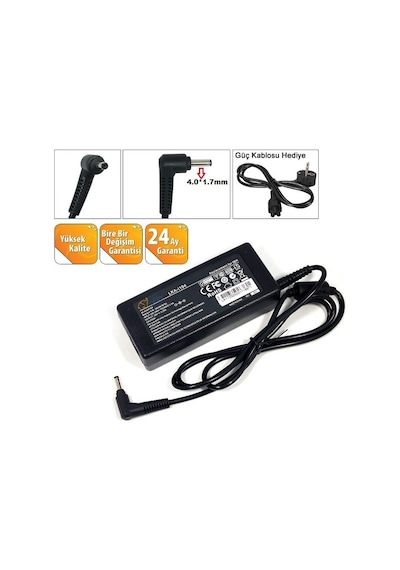 Teknikshop Lenovo Uyumlu Ideapad 320S-15Isk, 510-15Ikb Notebook Adaptörü 65W Şarj C